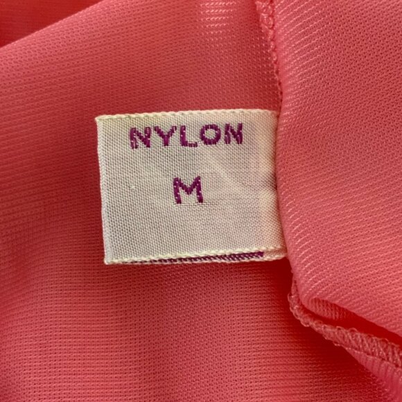 Vintage Luxite By Holeproof Nylon Half Slip Pink Size Medium Ruffled Hem - Picture 5 of 5